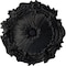 Ekena Millwork Plymouth Ceiling Medallion (Fits Canopies up to 1 5/8"), Hnd-Painted Steel Gray, 16 3/4"OD x 1 3/8"P CM16PLSGS - alternate 1